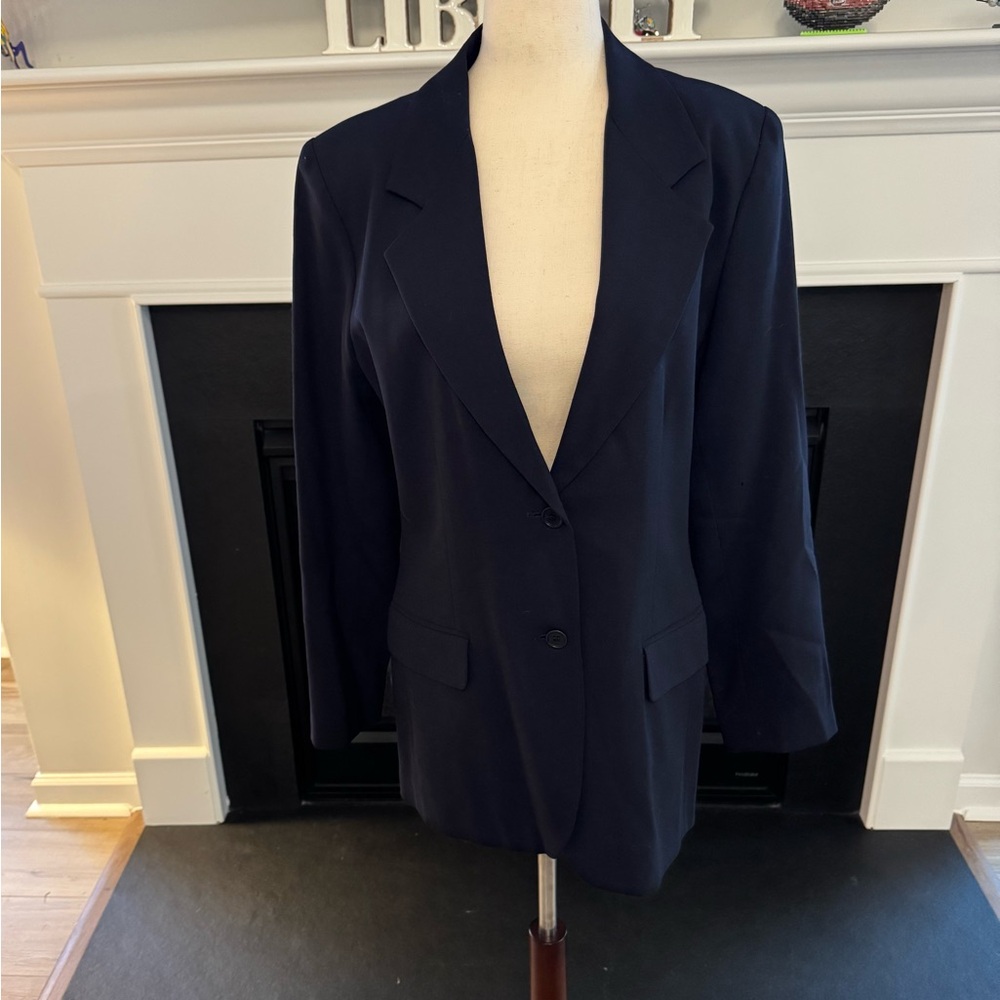 ✨ Doncaster Navy Tailored Longline Blazer | Size 10 ✨